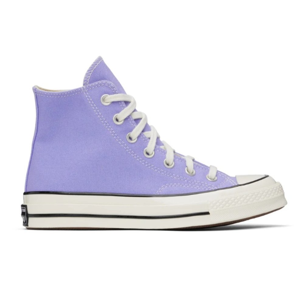 Purple Chuck 70 Vintage Sneakers High-top cotton canvas sneakers in purple.